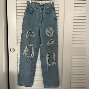 Urban Outfitters BDG High Rise Distressed Baggy Jeans